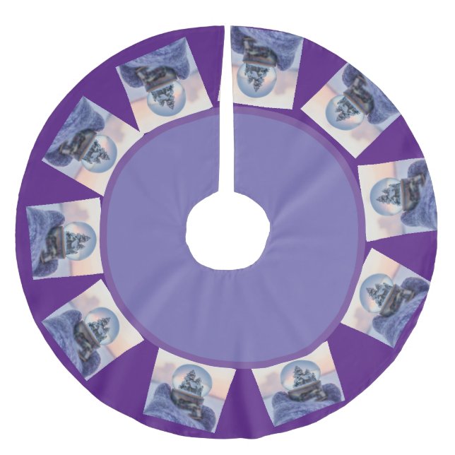 Baumrock Polyester Weihnachtsbaumdecke (Vorderseite)