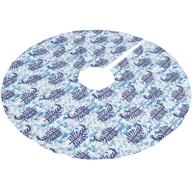 Baumrock Polyester Weihnachtsbaumdecke (Schrägansicht)