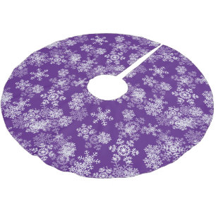 Baumrock-Schneeflocken Polyester Weihnachtsbaumdecke