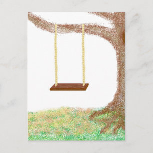 Baumsäge-Erinnerungen Postkarte