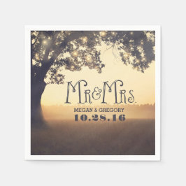 Baumsaitenleuchten rustikal Extravagant Serviette