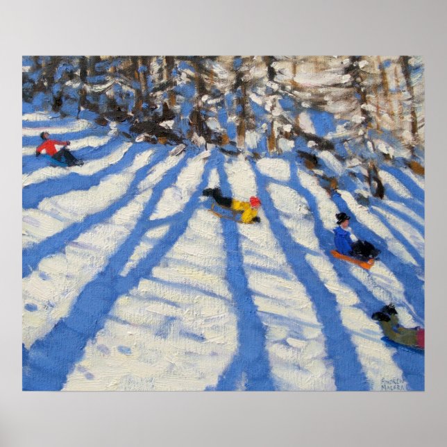 Baumschatten Morzine Poster (Vorne)