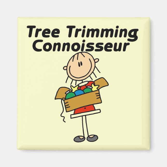 Baumschmuck-Experte T-Shirts und Geschenke Magnet (Vorne)