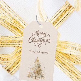 Baumschneecreme mocha Weihnachten Geschenkanhänger