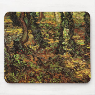 Baumstämme mit Efeu von Vincent van Gogh Mousepad