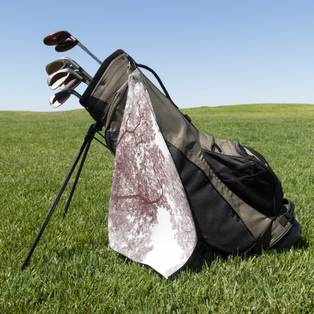 Baumstruktur Karte 4 Golfhandtuch (Gras)