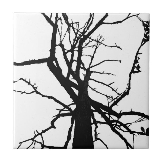 Baumstruktur oberste Abstrakte Tile Fliese (Vorderseite)