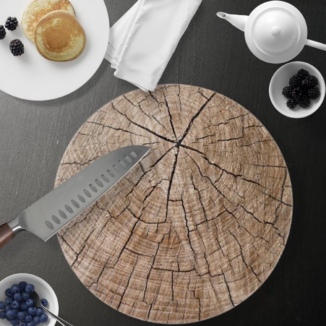 Baumstruktur Schneidebrett (Tree Wood Texture Cutting Board by Looly Elzayat
)