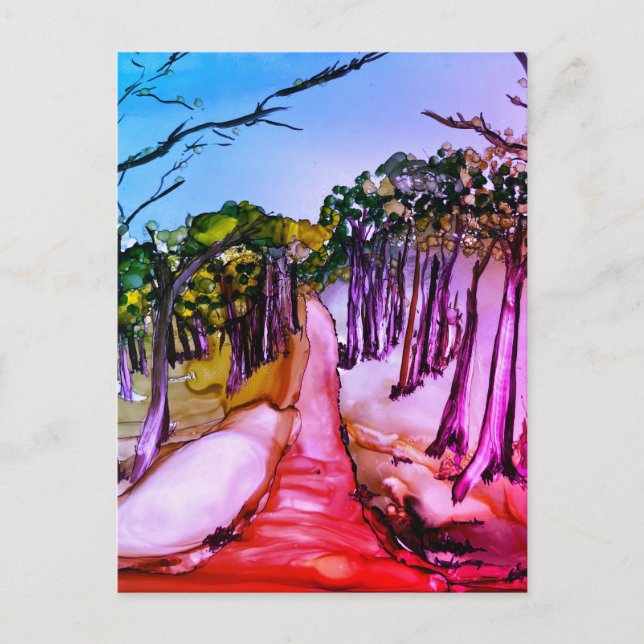 Baumwald Postkarte (Vorderseite)