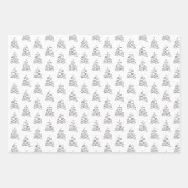 Baumweihgabepapierblätter Geschenkpapier Set