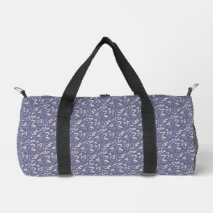 Baumwoll-Blütenmuster im Vintage-Stil Duffle Bag