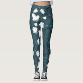 Baumwoll-Juwel Leggings