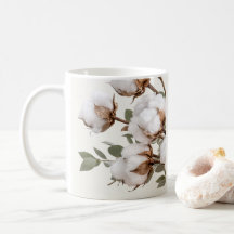 Baumwoll-Kaffeetasse Botanica Neutrales Druckmuste