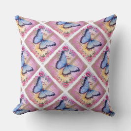 Baumwoll-Kissen 20x20/Schmetterling Kissen