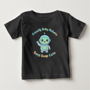 Baumwoll-Komfort-Roboter Baby T-shirt