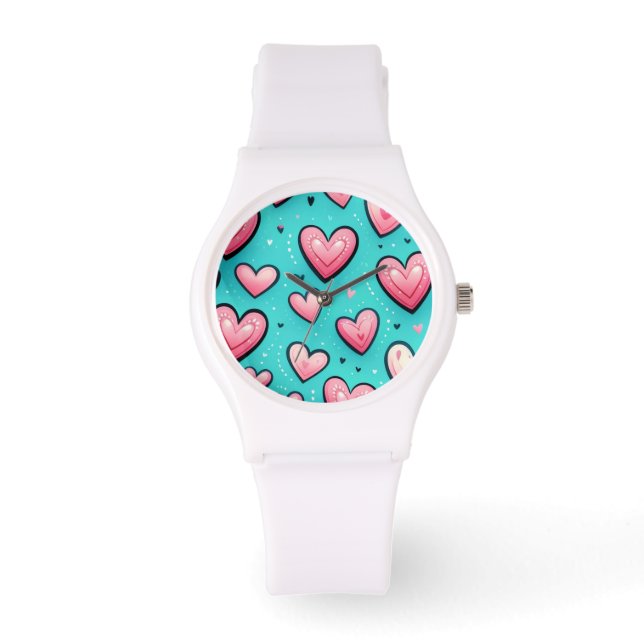 Baumwoll-Liebe Armbanduhr (Vorderseite)