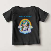 Baumwoll-Shirt - Trendiges Einhorn