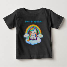 Baumwoll-Shirt - Trendiges Einhorn Baby T-shirt
