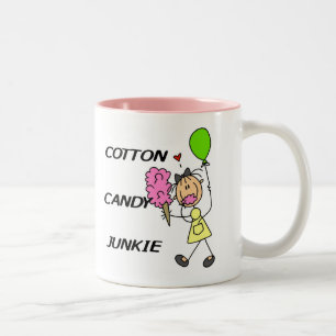 Baumwoll Zucker Süchtiger T-Shirts und Geschenke Zweifarbige Tasse