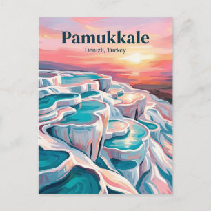 Baumwollburg, Denizli, Ägäis Postkarte