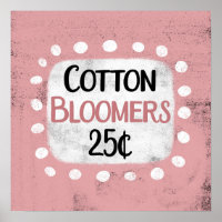 Baumwolle Bloomere 25 Cent Poster Wall Art