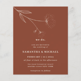 Baumwolle Blume Terracotta Haushalt braun wir tun Flyer