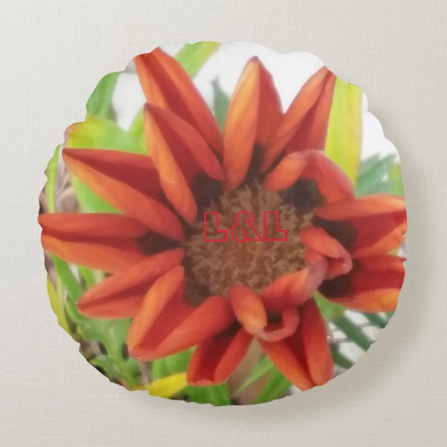 Baumwolle der runden Kissenklasse A Rundes Kissen (Vorderseite)