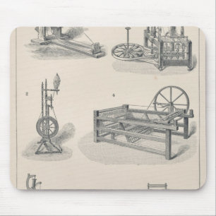 Baumwolle, die I spinnt Mousepad