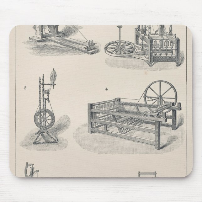 Baumwolle, die I spinnt Mousepad (Vorne)