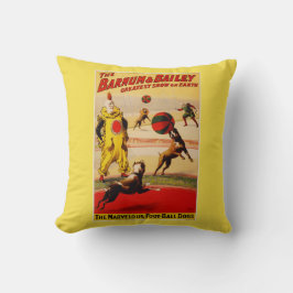 BAUMWOLLE Kissen 16" x 16" BARNUM & BAILEY