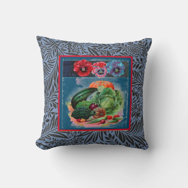 BAUMWOLLE PILLOW PAPPY SEE W/ CUSTOM INITIAL KISSEN (Vorderseite)