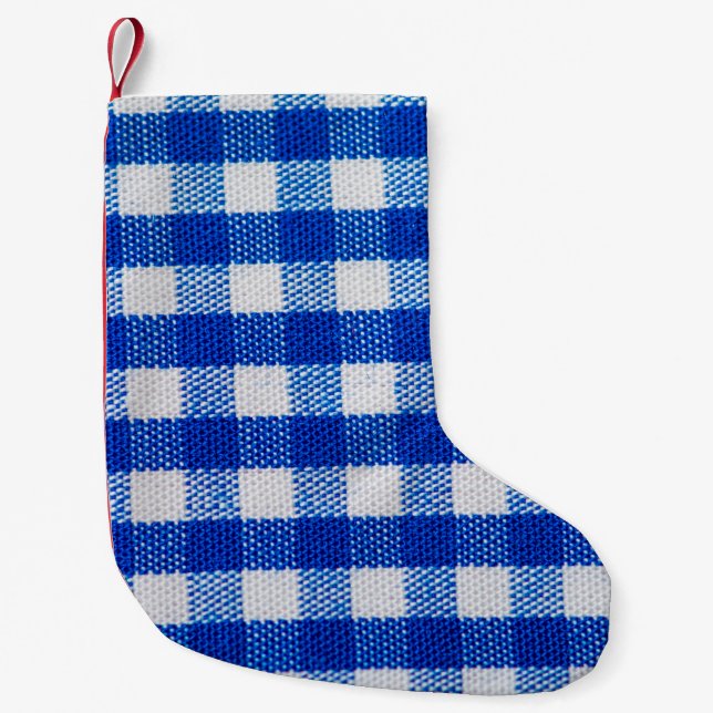 Baumwollgewebe blau kleiner weihnachtsstrumpf (Vorderseite)
