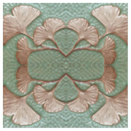 Baumwollgewebe mit Gingko-Blattmuster Stoff