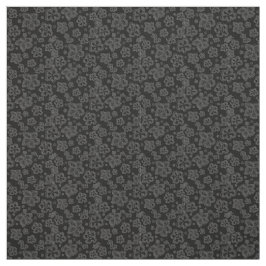 Baumwollgewebeschwarzgraue Blumengewohnheit Stoff