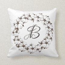 Baumwollmonogramm-Kranz (kann Buchstaben ändern)