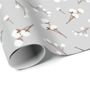 Baumwollmuster Blume Geschenkpapier