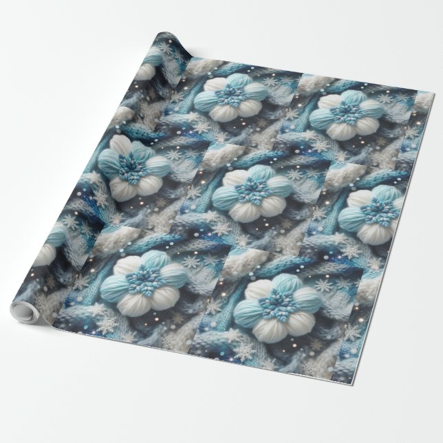 Baumwollschneeflocke Geschenkpapier (Ungerollt)
