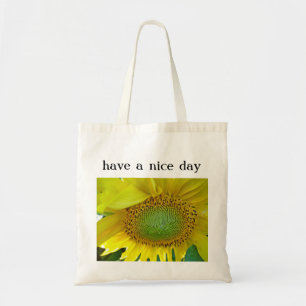 Baumwolltasche Sonnenblume: Guten Tag Tragetasche