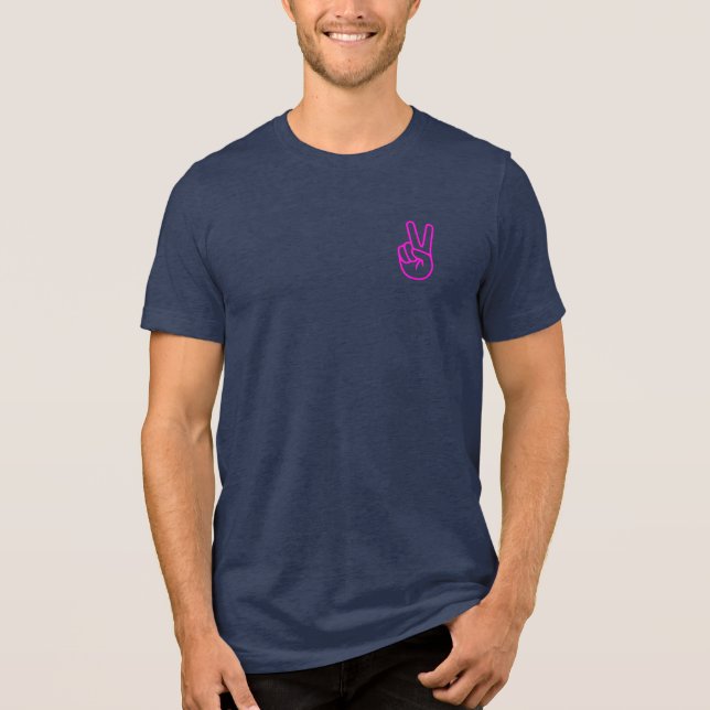 Baumwollzucker gute Vibes Tri-Blend Shirt (Vorderseite)