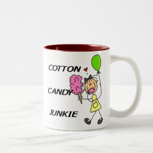 Baumwollzucker-Junkie Zweifarbige Tasse