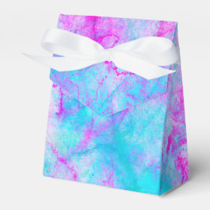 Baumwollzucker Rosa & Blau Wasserfarbe Wasch Fleck Geschenkschachtel