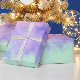Baumwollzuckerwolken Geschenkpapier