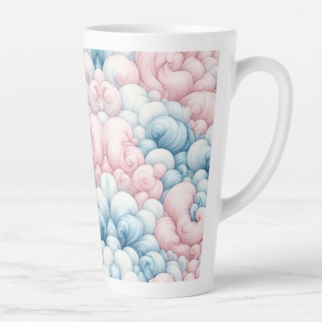 Baumwollzuckerwolken Milchtasse (Rechts)