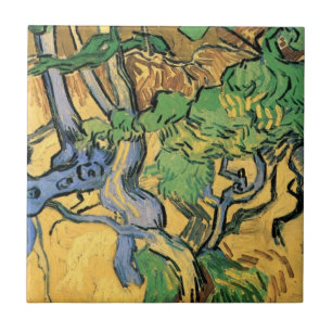 Baumwurzeln und -stämme von Vincent van Gogh Fliese
