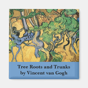 Baumwurzeln und -stämme von Vincent van Gogh Magnet