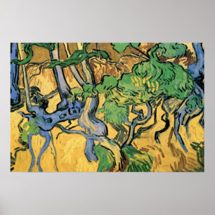 Baumwurzeln und -stämme von Vincent van Gogh Poster