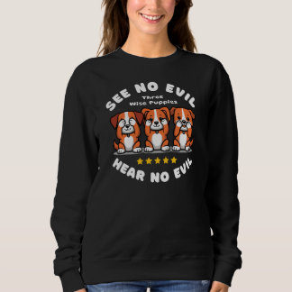 Baumwütige Welpen Sweatshirt