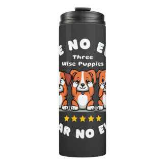 Baumwütige Welpen Thermosbecher