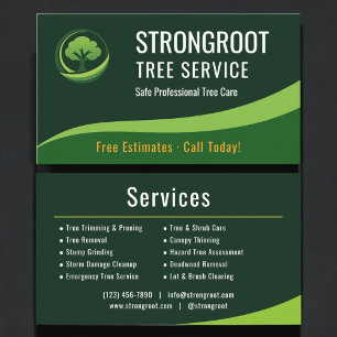 Baumzucht-Service Arborist Visitenkarte