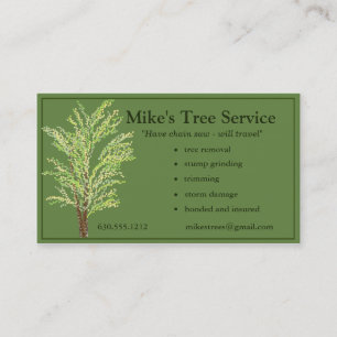 Baumzüchter-Visitenkarte Visitenkarte